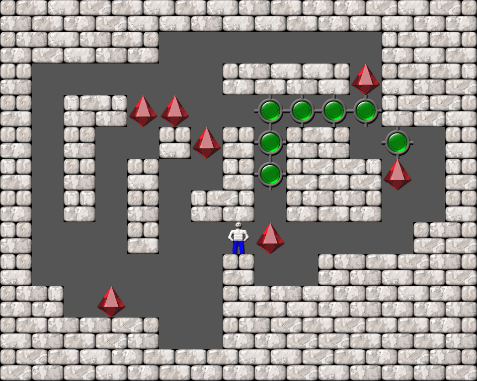 Sokoban Bugs550 collection level 414